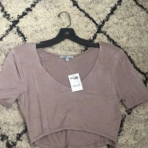 Mauve crop top